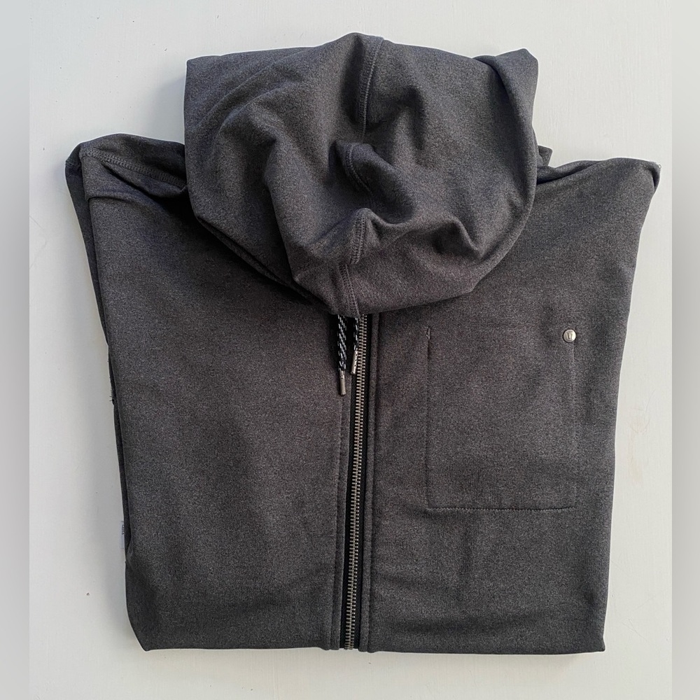 VUORI Men's Gray Full Zip Hoodie